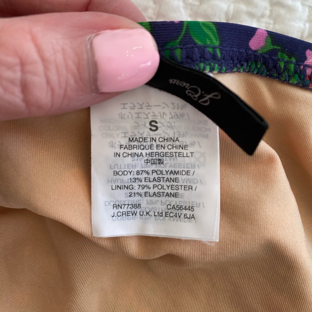 J. Crew Bikini, Liberty Floral on Blue Background, Size Small - Picture 4 of 4